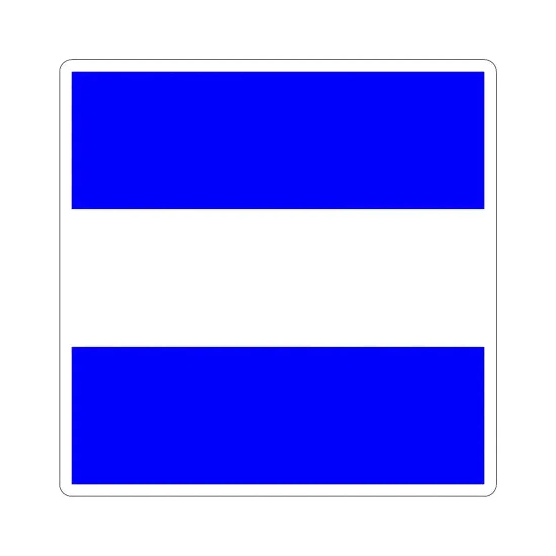 ICS Juliet (International Code of Signals) STICKER Vinyl Die-Cut Decal 3 Inch - The Sticker Space