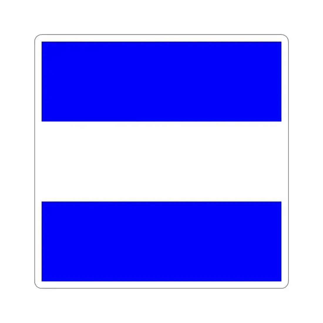 ICS Juliet (International Code of Signals) STICKER Vinyl Die-Cut Decal 4 Inch - The Sticker Space