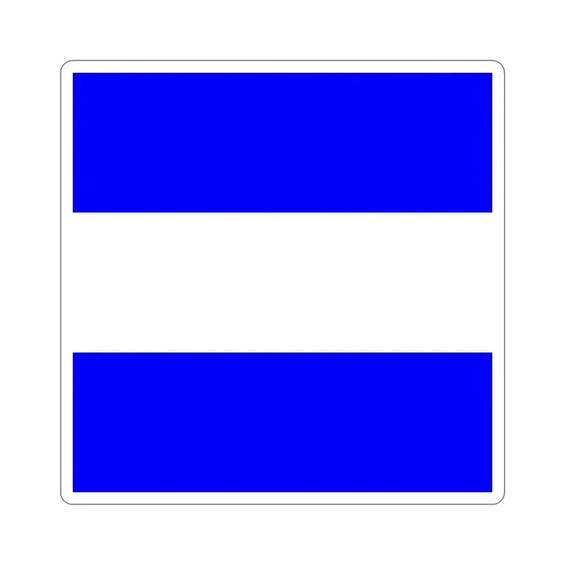 ICS Juliet (International Code of Signals) STICKER Vinyl Die-Cut Decal 4 Inch - The Sticker Space