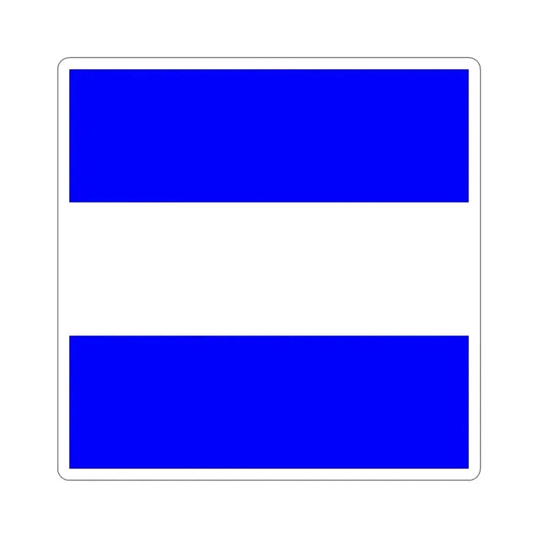 ICS Juliet (International Code of Signals) STICKER Vinyl Die-Cut Decal 5 Inch - The Sticker Space