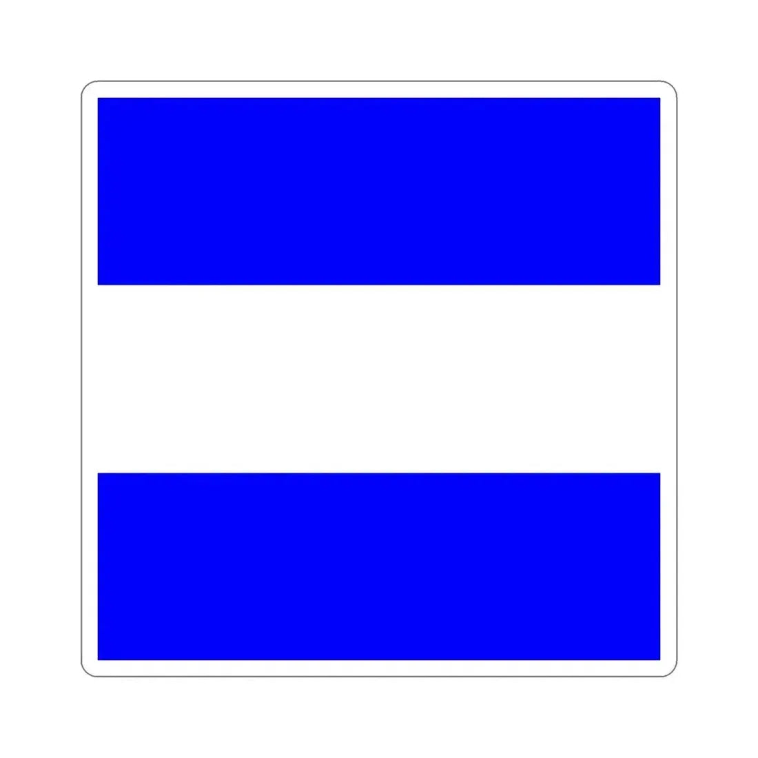 ICS Juliet (International Code of Signals) STICKER Vinyl Die-Cut Decal 5 Inch - The Sticker Space