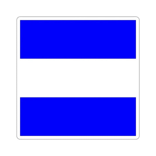 ICS Juliet (International Code of Signals) STICKER Vinyl Die-Cut Decal 6 Inch - The Sticker Space