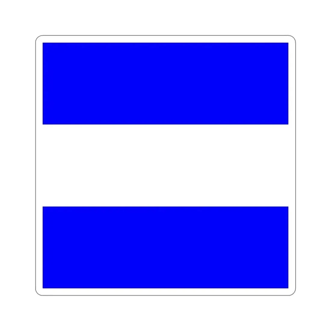 ICS Juliet (International Code of Signals) STICKER Vinyl Die-Cut Decal 6 Inch - The Sticker Space