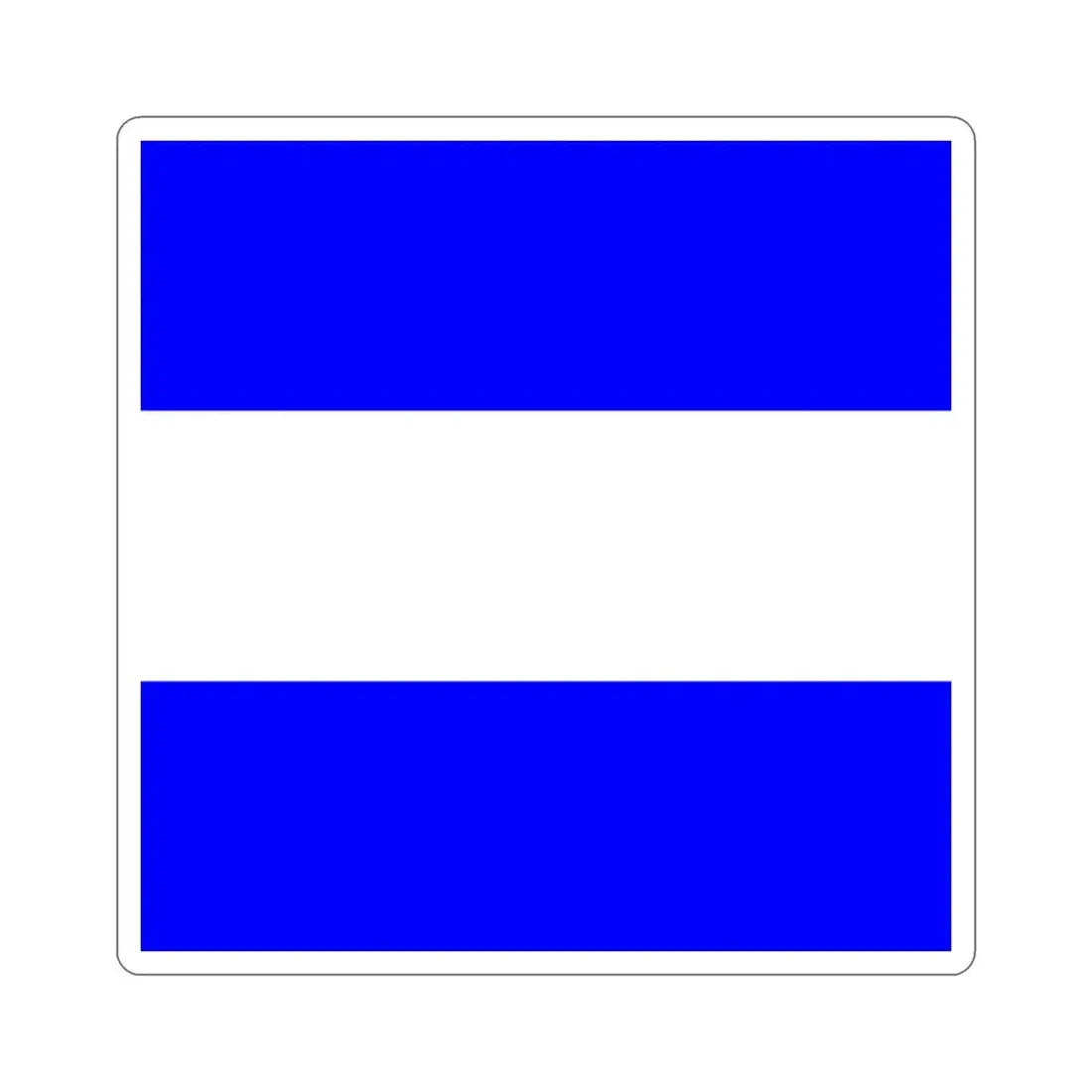 ICS Juliet (International Code of Signals) STICKER Vinyl Die-Cut Decal - The Sticker Space