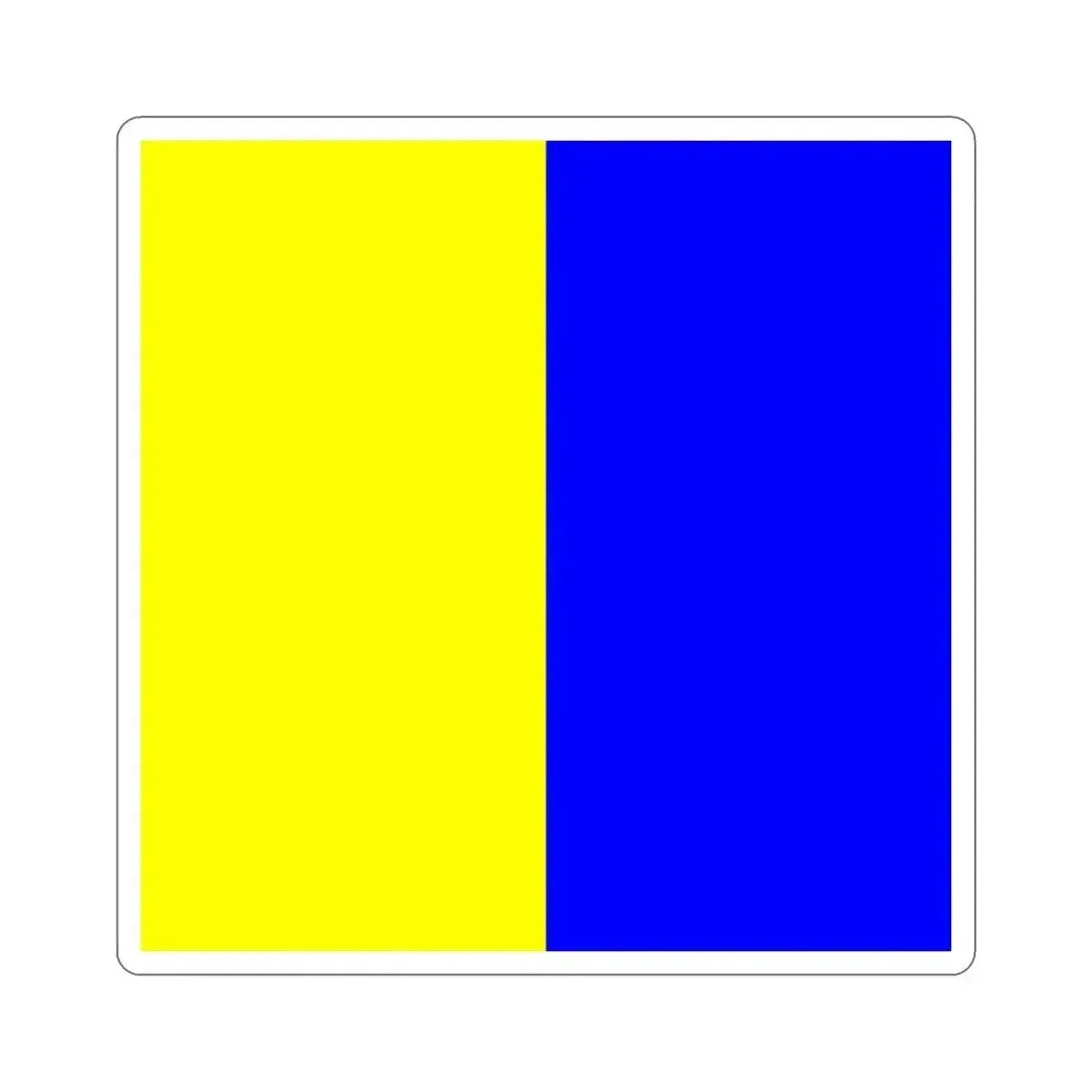 ICS Kilo (International Code of Signals) STICKER Vinyl Die-Cut Decal 2 Inch - The Sticker Space