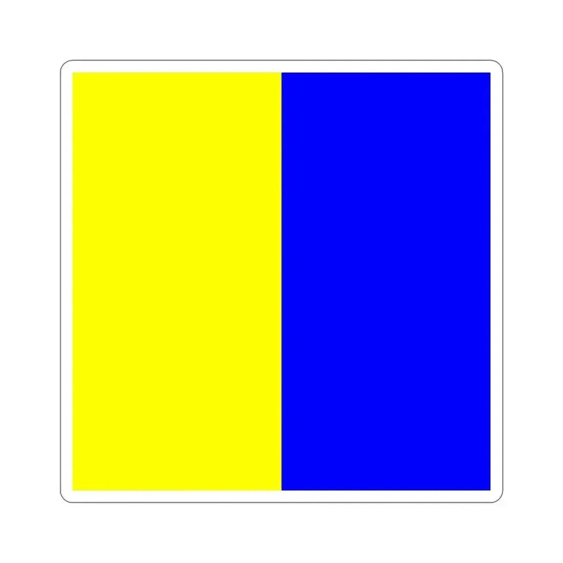 ICS Kilo (International Code of Signals) STICKER Vinyl Die-Cut Decal 3 Inch - The Sticker Space