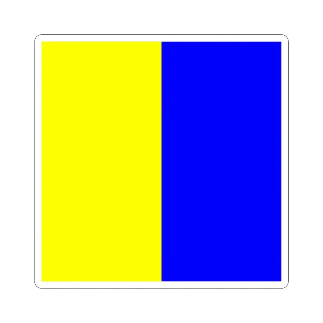 ICS Kilo (International Code of Signals) STICKER Vinyl Die-Cut Decal 3 Inch - The Sticker Space