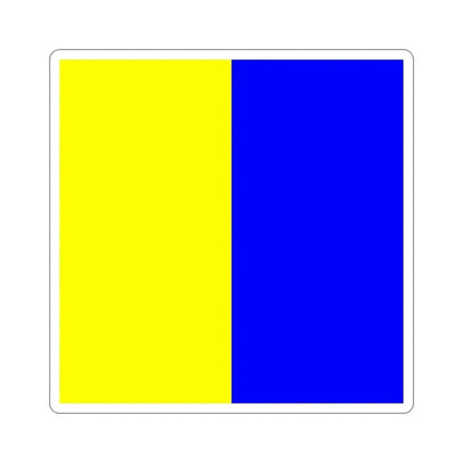 ICS Kilo (International Code of Signals) STICKER Vinyl Die-Cut Decal 4 Inch - The Sticker Space