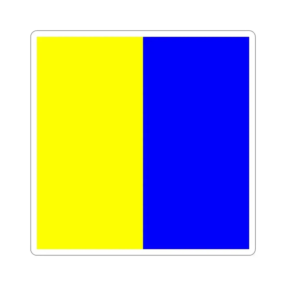 ICS Kilo (International Code of Signals) STICKER Vinyl Die-Cut Decal 4 Inch - The Sticker Space