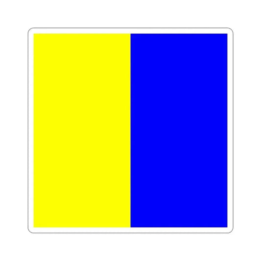 ICS Kilo (International Code of Signals) STICKER Vinyl Die-Cut Decal 6 Inch - The Sticker Space