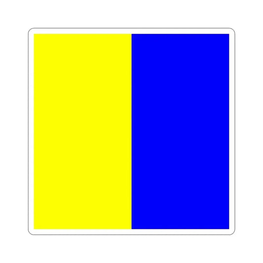 ICS Kilo (International Code of Signals) STICKER Vinyl Die-Cut Decal 6 Inch - The Sticker Space