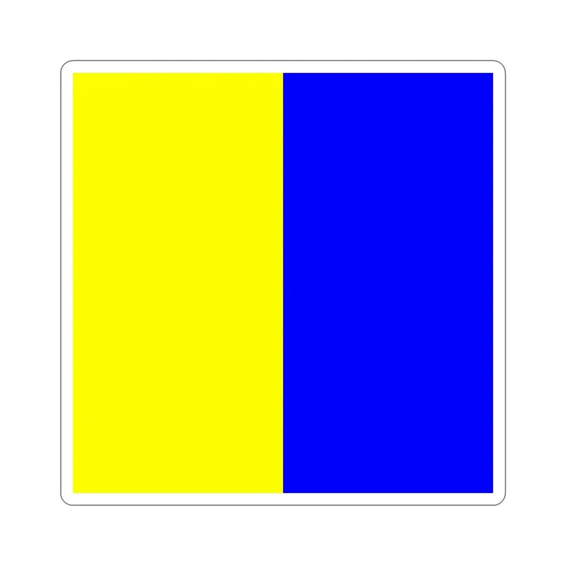 ICS Kilo (International Code of Signals) STICKER Vinyl Die-Cut Decal - The Sticker Space