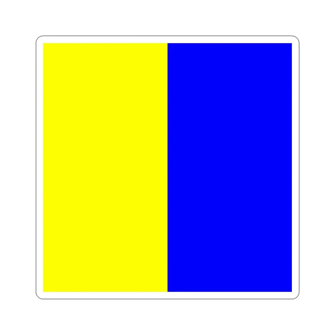 ICS Kilo (International Code of Signals) STICKER Vinyl Die-Cut Decal - The Sticker Space