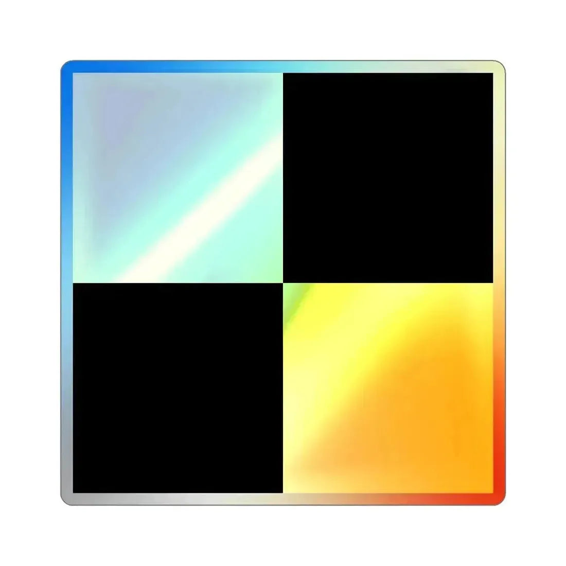 ICS Lima (International Code of Signals) Holographic STICKER Die-Cut Vinyl Decal 5 Inch - The Sticker Space