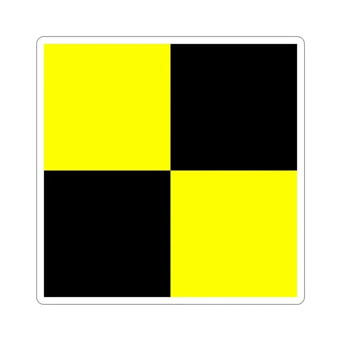 ICS Lima (International Code of Signals) STICKER Vinyl Die-Cut Decal 4 Inch - The Sticker Space