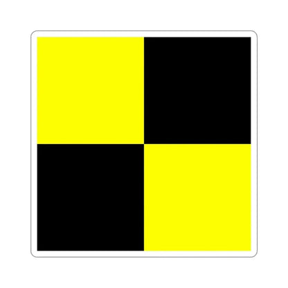 ICS Lima (International Code of Signals) STICKER Vinyl Die-Cut Decal 4 Inch - The Sticker Space