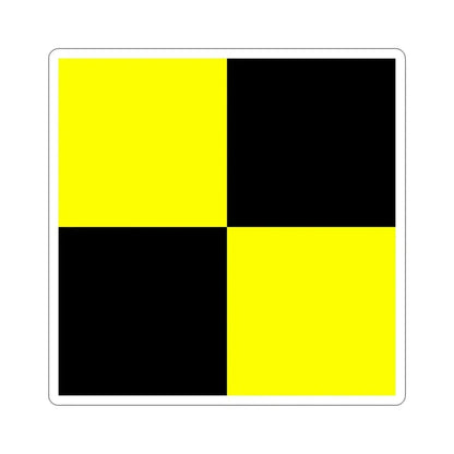 ICS Lima (International Code of Signals) STICKER Vinyl Die-Cut Decal 4 Inch - The Sticker Space