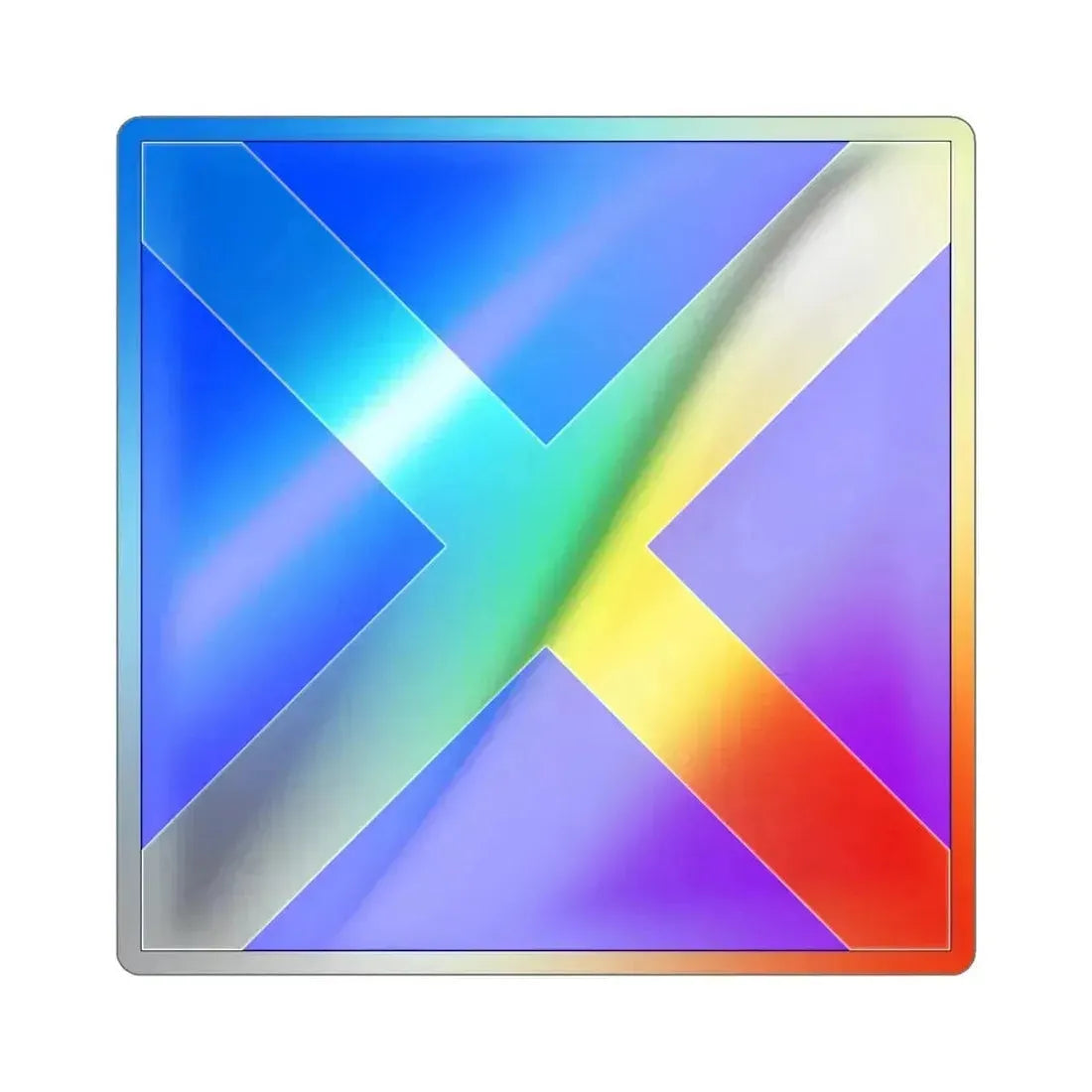 ICS Mike (International Code of Signals) Holographic STICKER Die-Cut Vinyl Decal 2 Inch - The Sticker Space