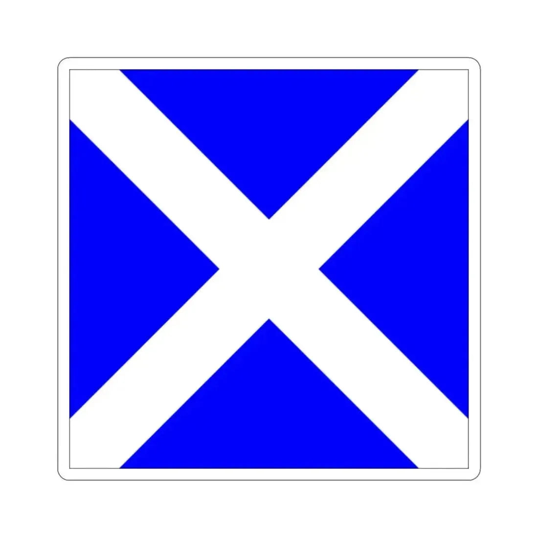 ICS Mike (International Code of Signals) STICKER Vinyl Die-Cut Decal 2 Inch - The Sticker Space