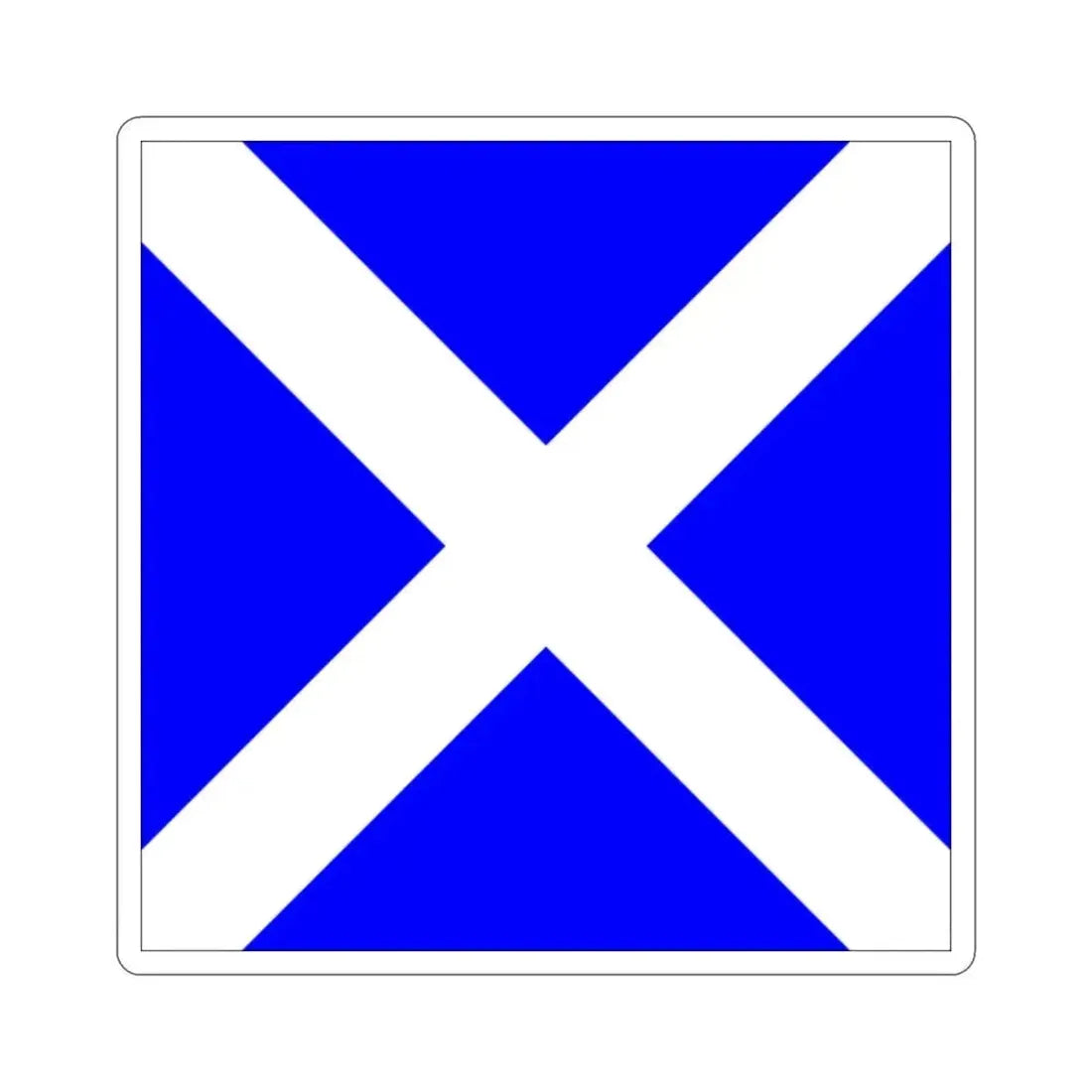 ICS Mike (International Code of Signals) STICKER Vinyl Die-Cut Decal 2 Inch - The Sticker Space