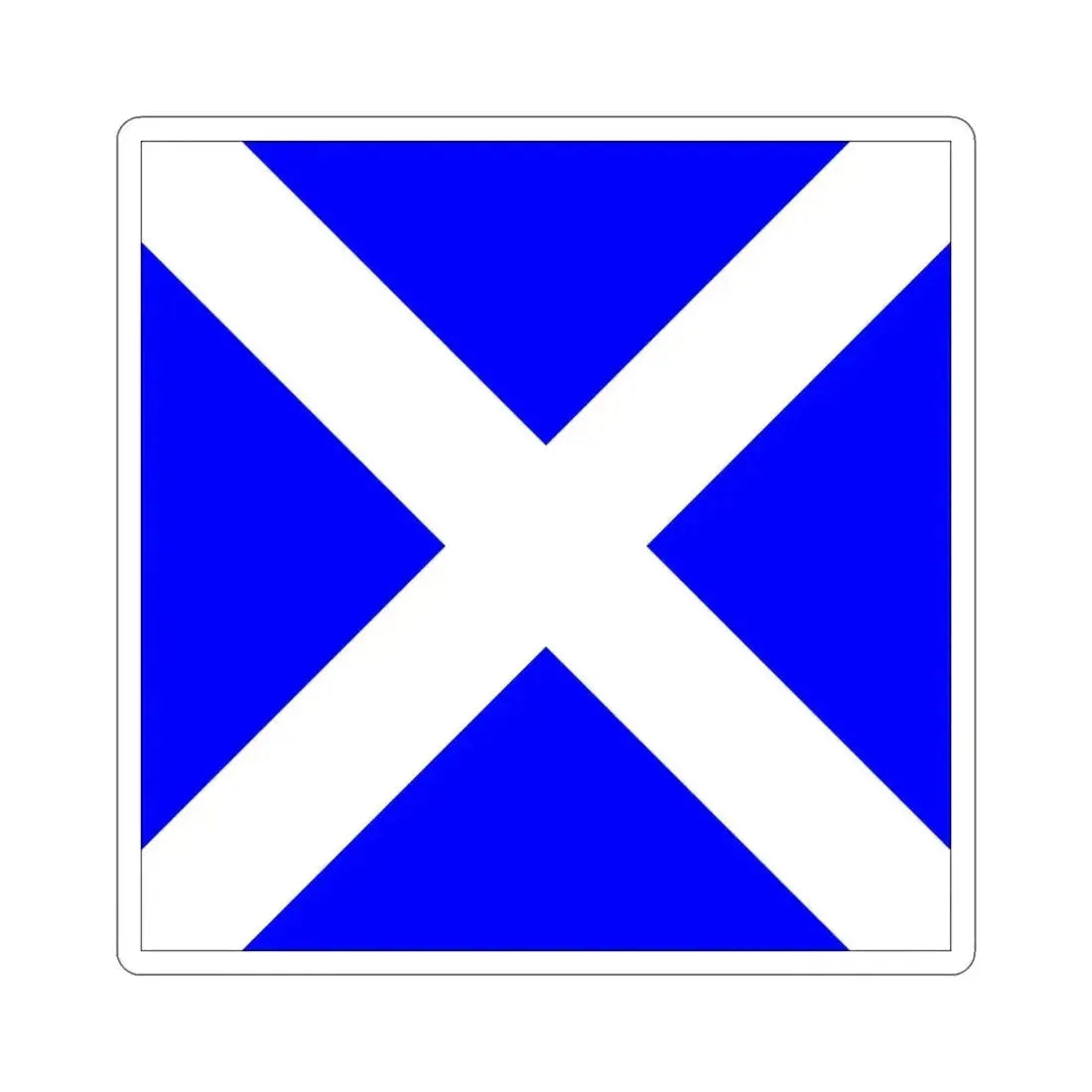 ICS Mike (International Code of Signals) STICKER Vinyl Die-Cut Decal 3 Inch - The Sticker Space