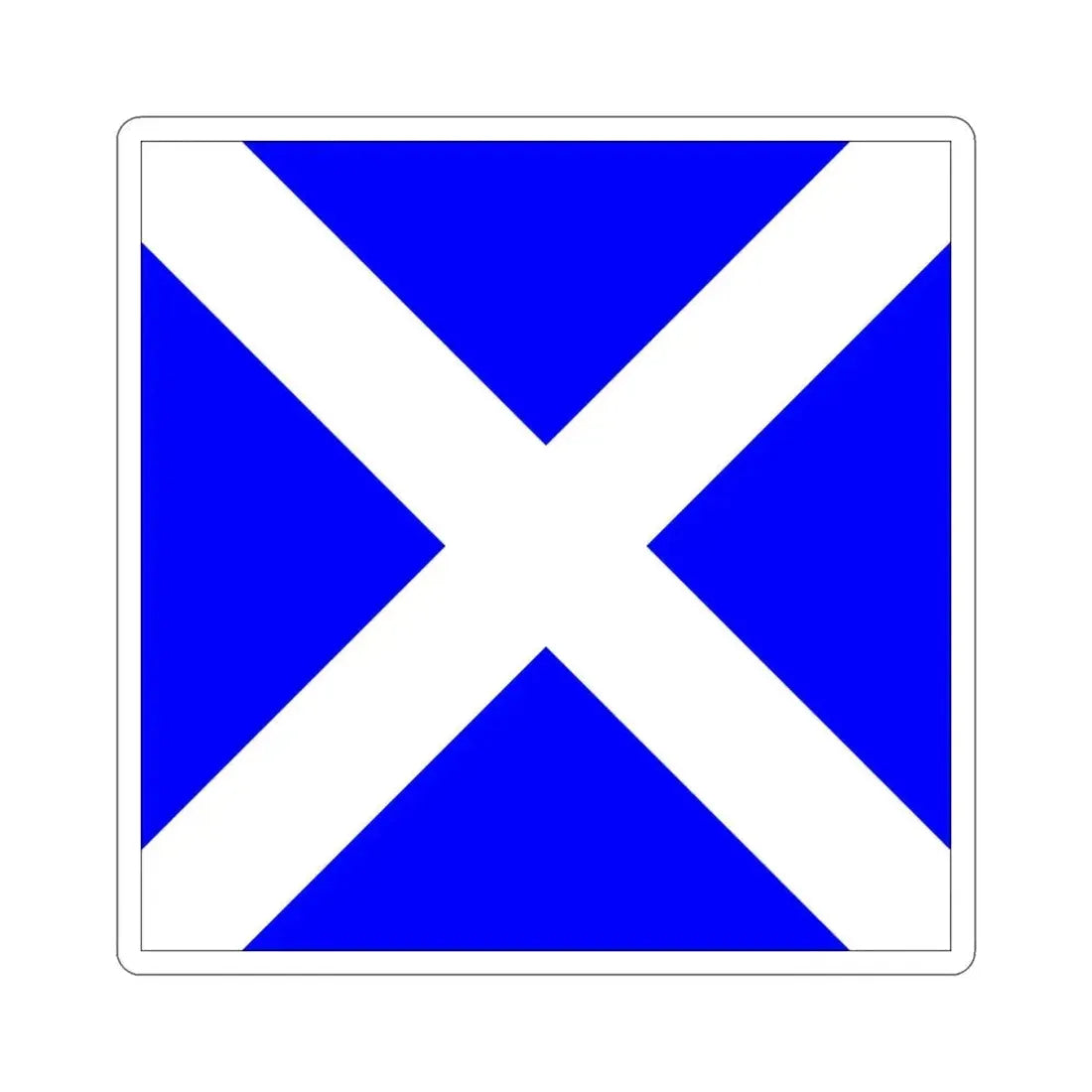 ICS Mike (International Code of Signals) STICKER Vinyl Die-Cut Decal 3 Inch - The Sticker Space