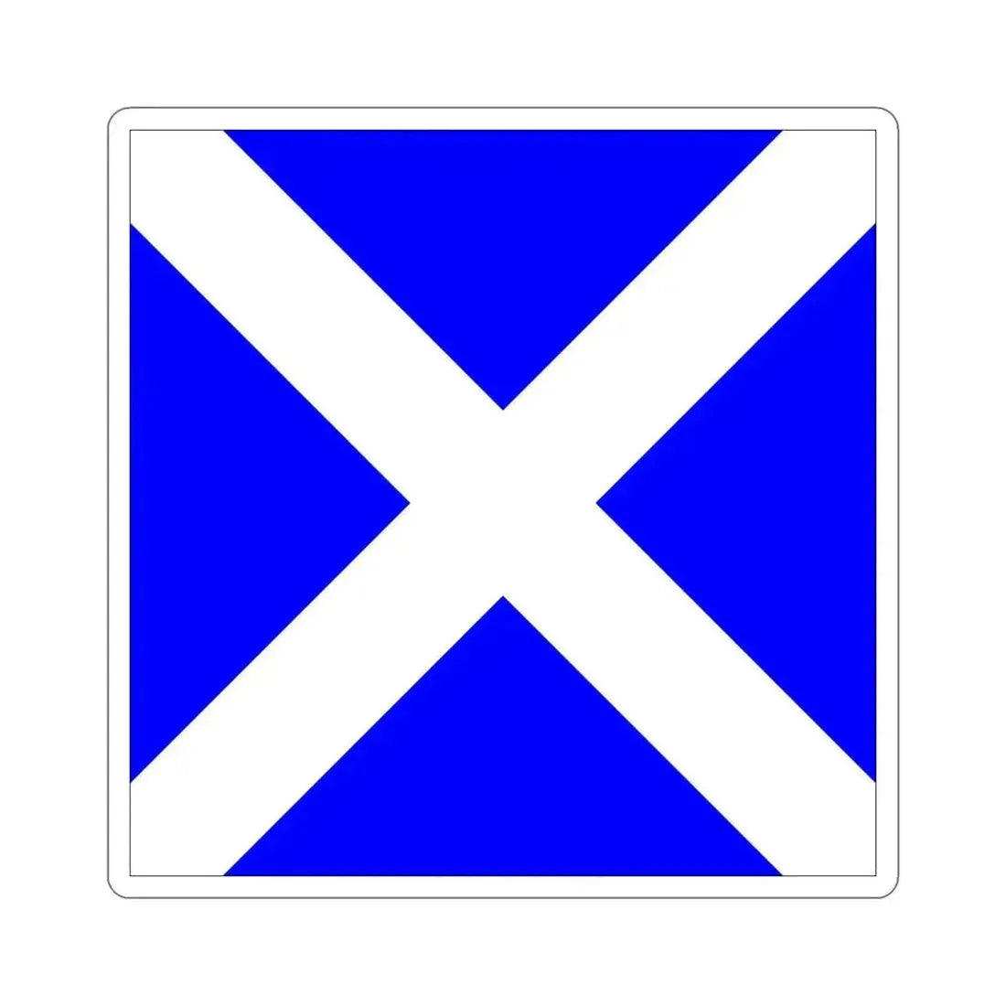 ICS Mike (International Code of Signals) STICKER Vinyl Die-Cut Decal 4 Inch - The Sticker Space