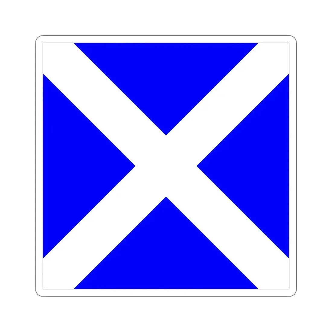 ICS Mike (International Code of Signals) STICKER Vinyl Die-Cut Decal 4 Inch - The Sticker Space