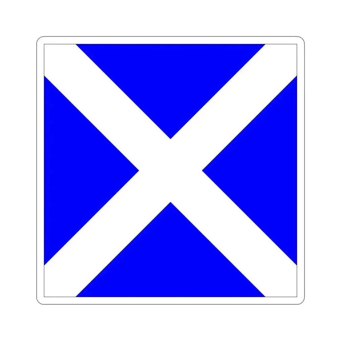 ICS Mike (International Code of Signals) STICKER Vinyl Die-Cut Decal 5 Inch - The Sticker Space