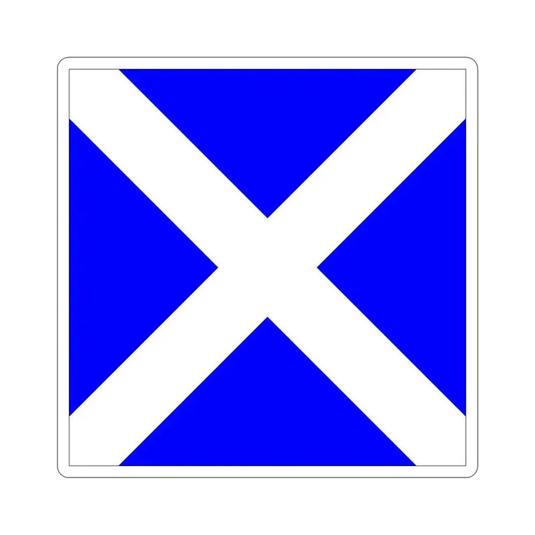 ICS Mike (International Code of Signals) STICKER Vinyl Die-Cut Decal 5 Inch - The Sticker Space