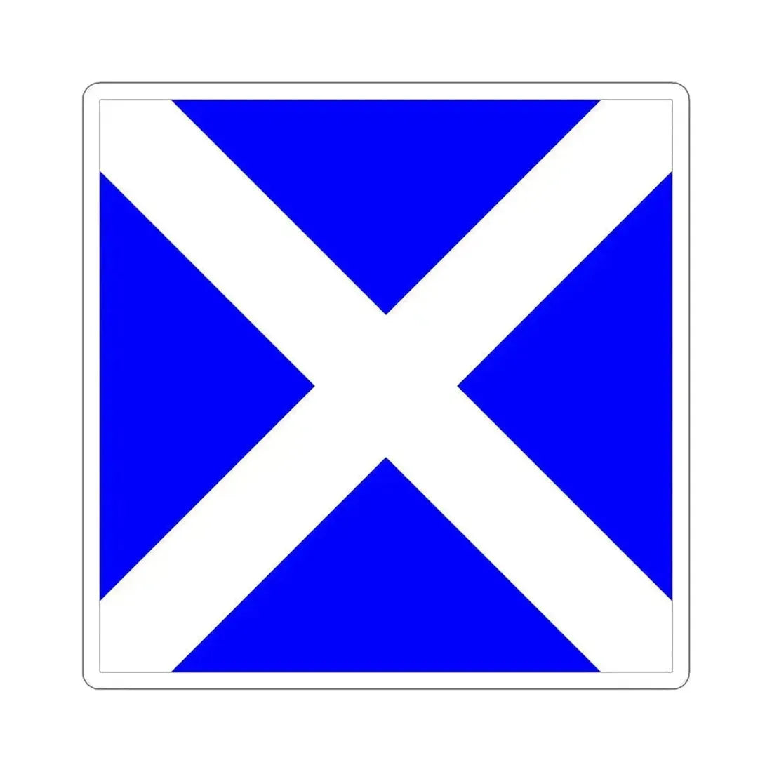 ICS Mike (International Code of Signals) STICKER Vinyl Die-Cut Decal 6 Inch - The Sticker Space