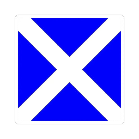 ICS Mike (International Code of Signals) STICKER Vinyl Die-Cut Decal 6 Inch - The Sticker Space