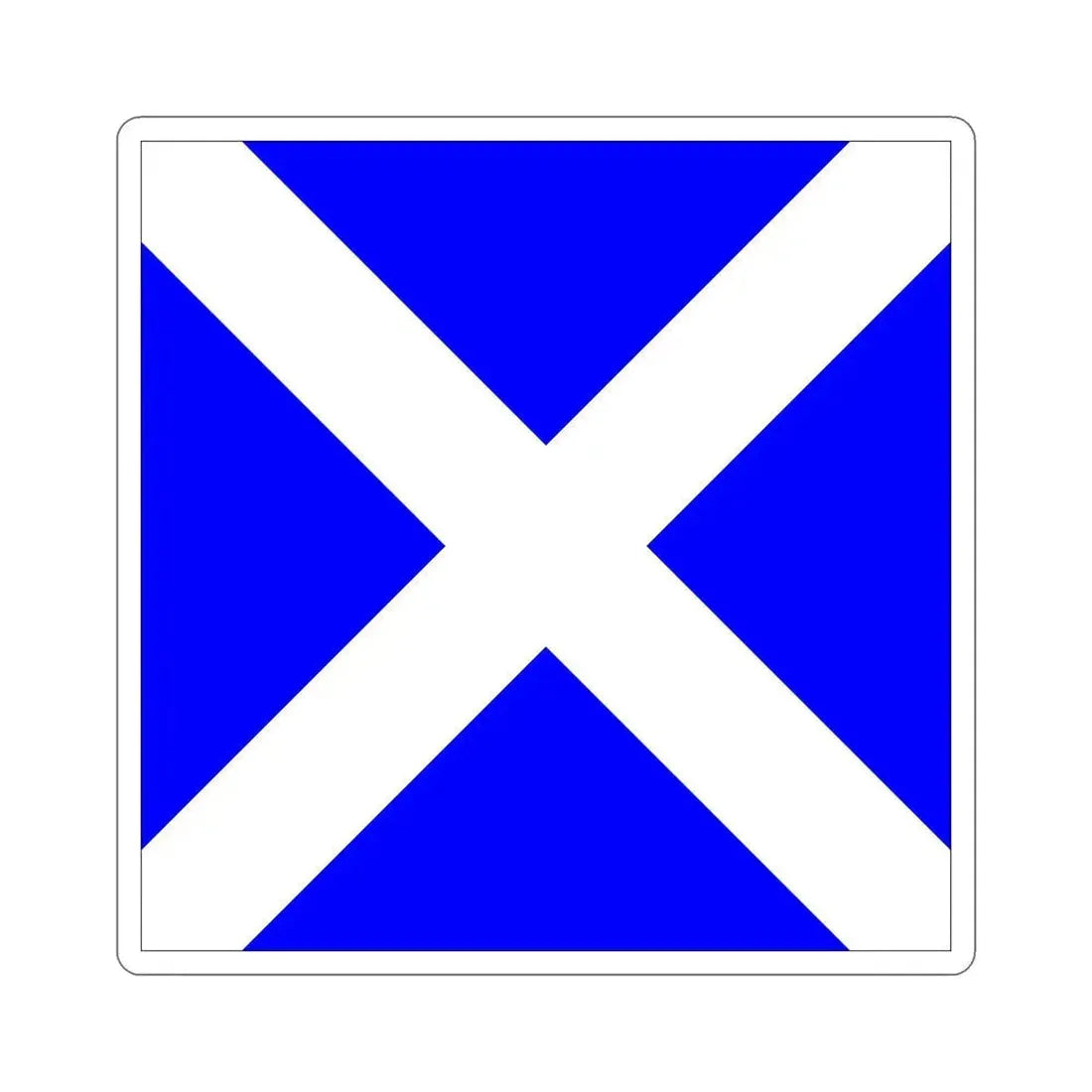 ICS Mike (International Code of Signals) STICKER Vinyl Die-Cut Decal 6 Inch - The Sticker Space