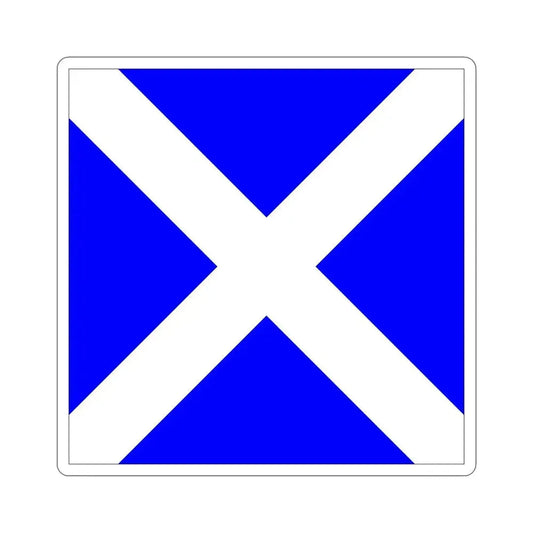 ICS Mike (International Code of Signals) STICKER Vinyl Die-Cut Decal 6 Inch - The Sticker Space