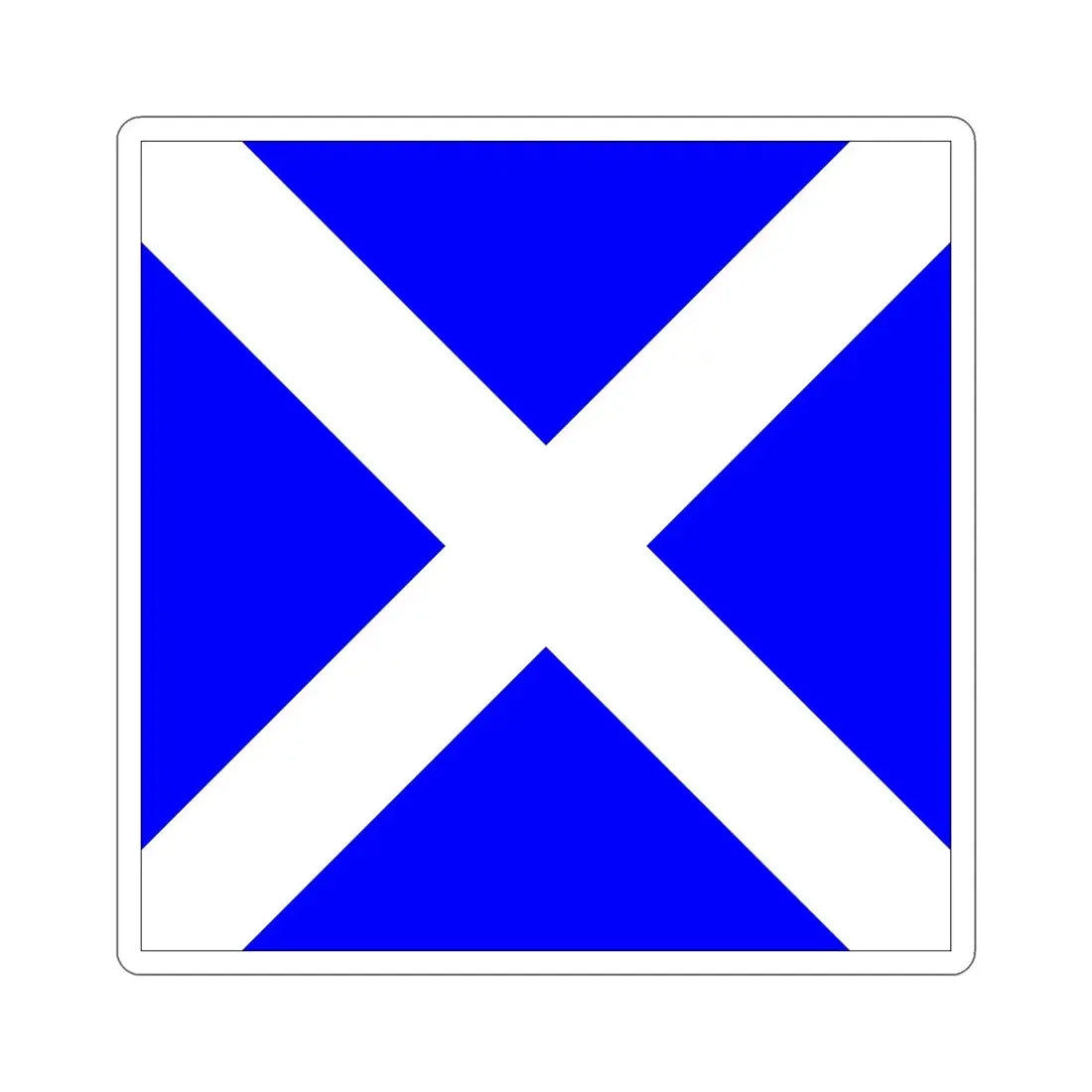 ICS Mike (International Code of Signals) STICKER Vinyl Die-Cut Decal - The Sticker Space