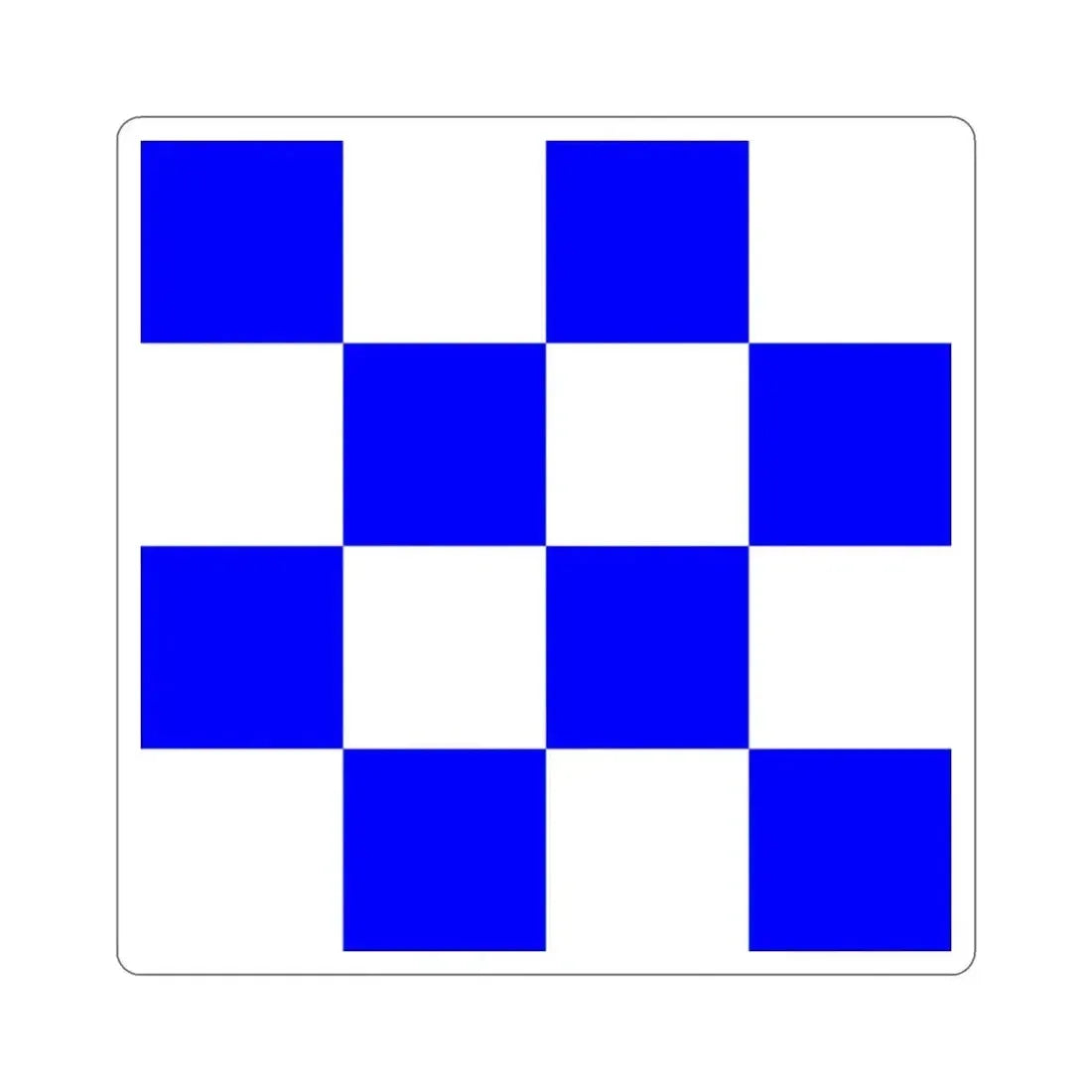 ICS November (International Code of Signals) STICKER Vinyl Die-Cut Decal 2 Inch - The Sticker Space