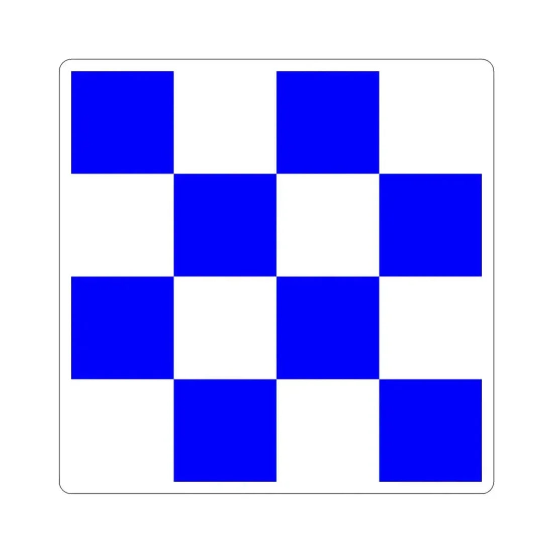 ICS November (International Code of Signals) STICKER Vinyl Die-Cut Decal 2 Inch - The Sticker Space