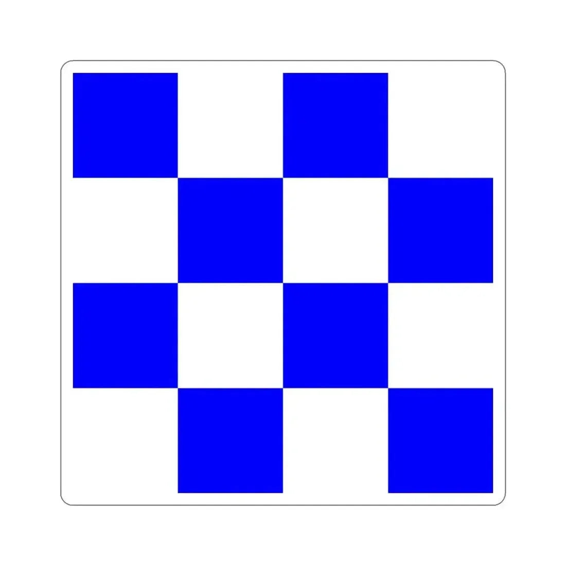 ICS November (International Code of Signals) STICKER Vinyl Die-Cut Decal 3 Inch - The Sticker Space