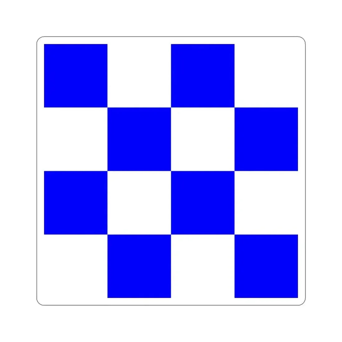 ICS November (International Code of Signals) STICKER Vinyl Die-Cut Decal 3 Inch - The Sticker Space