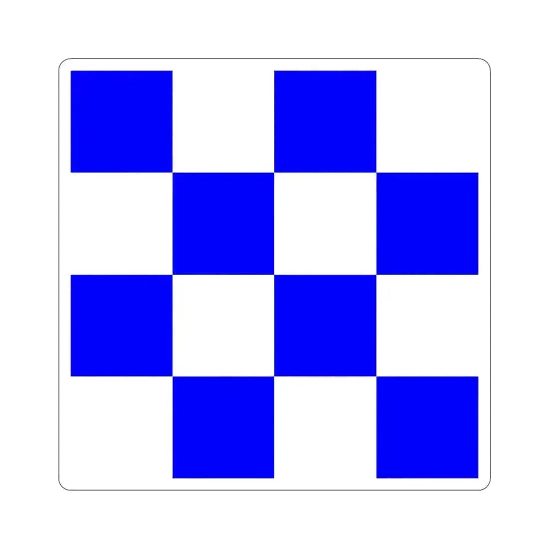 ICS November (International Code of Signals) STICKER Vinyl Die-Cut Decal 5 Inch - The Sticker Space