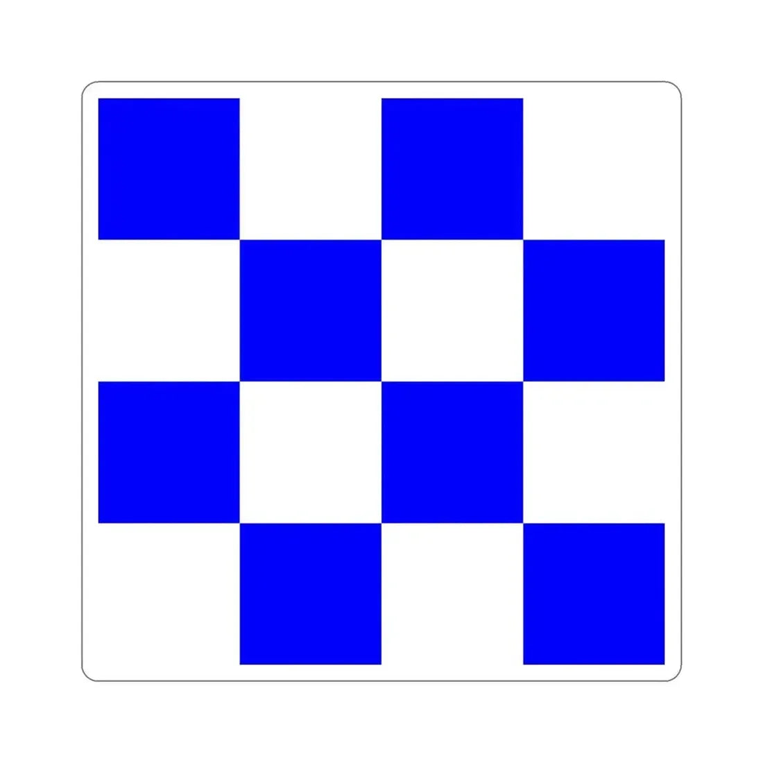 ICS November (International Code of Signals) STICKER Vinyl Die-Cut Decal 5 Inch - The Sticker Space