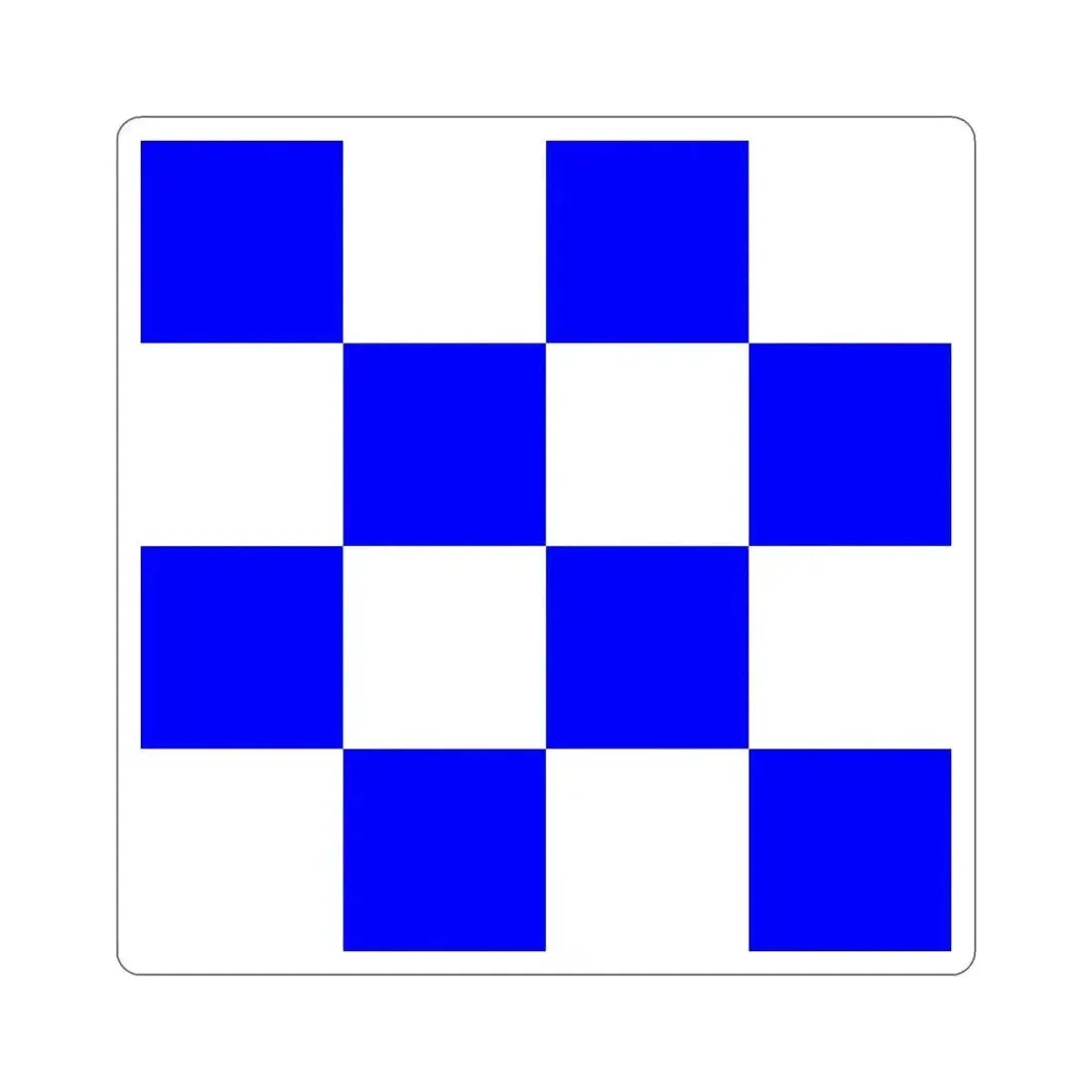 ICS November (International Code of Signals) STICKER Vinyl Die-Cut Decal 6 Inch - The Sticker Space