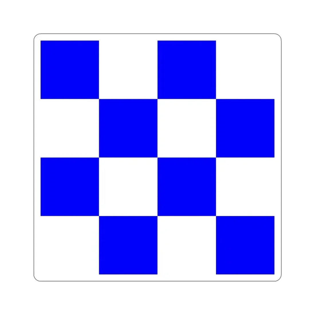 ICS November (International Code of Signals) STICKER Vinyl Die-Cut Decal 6 Inch - The Sticker Space