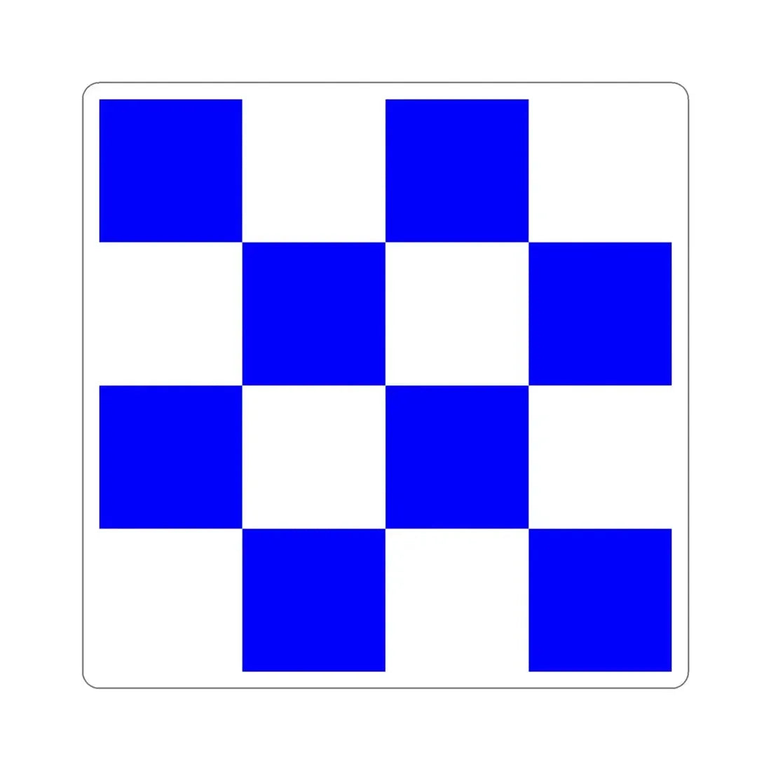 ICS November (International Code of Signals) STICKER Vinyl Die-Cut Decal - The Sticker Space