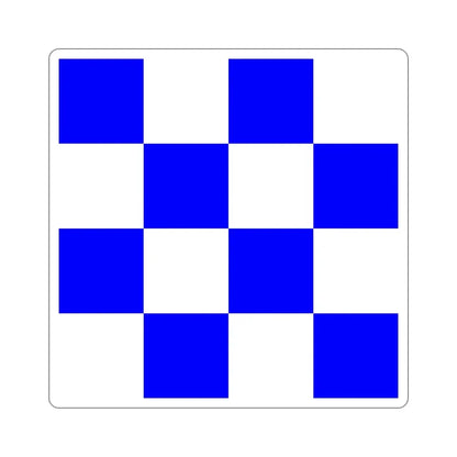 ICS November (International Code of Signals) STICKER Vinyl Die-Cut Decal - The Sticker Space