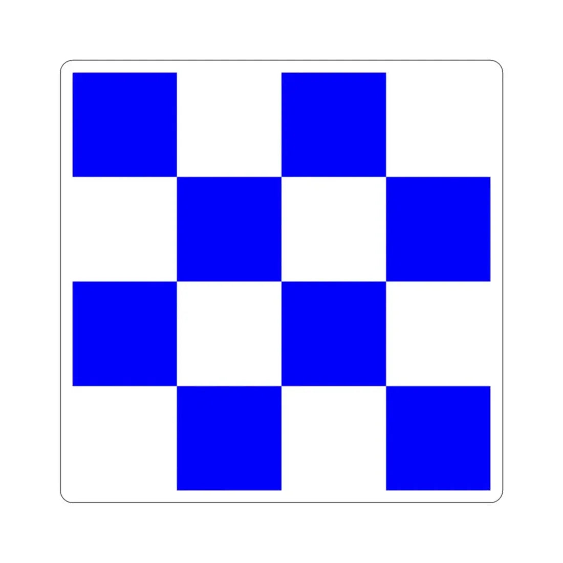 ICS November (International Code of Signals) STICKER Vinyl Die-Cut Decal - The Sticker Space