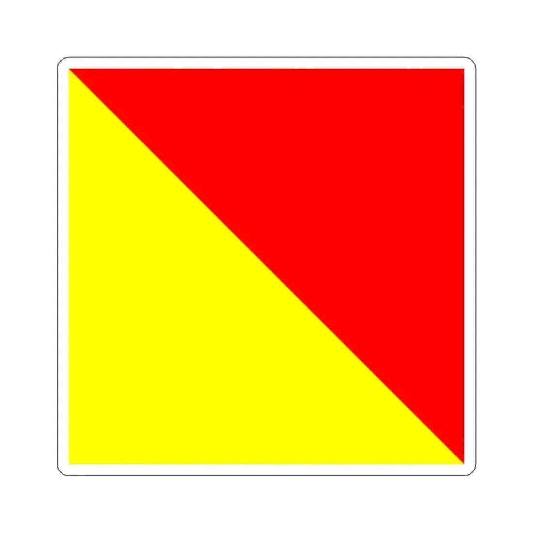 ICS Oscar (International Code of Signals) STICKER Vinyl Die-Cut Decal 2 Inch - The Sticker Space