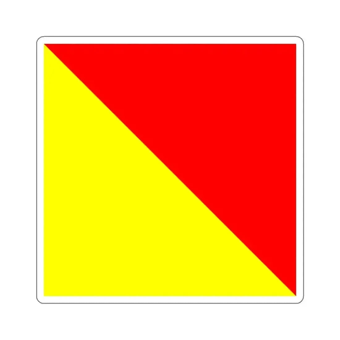 ICS Oscar (International Code of Signals) STICKER Vinyl Die-Cut Decal 3 Inch - The Sticker Space