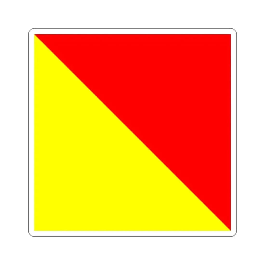 ICS Oscar (International Code of Signals) STICKER Vinyl Die-Cut Decal 5 Inch - The Sticker Space