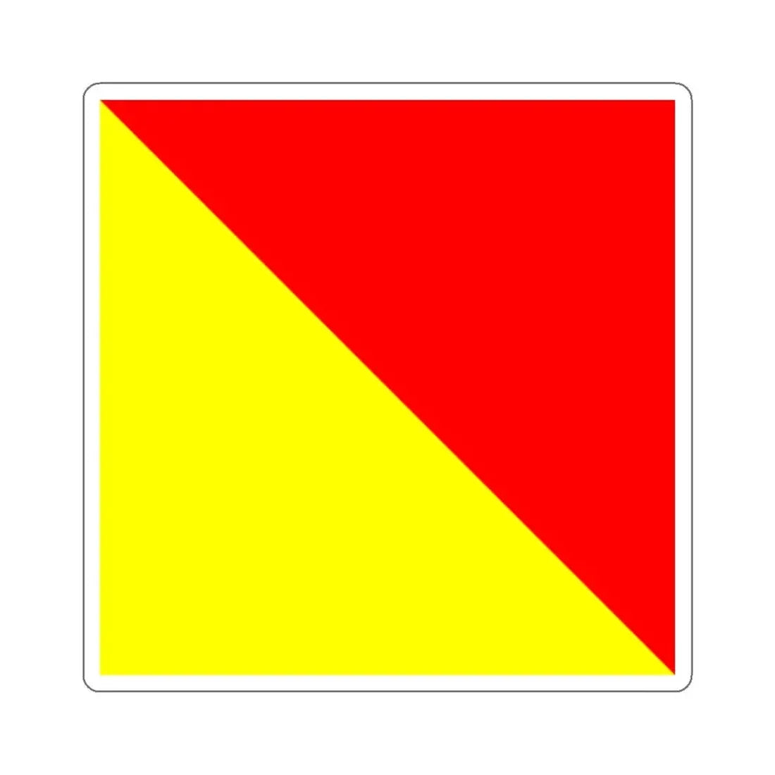 ICS Oscar (International Code of Signals) STICKER Vinyl Die-Cut Decal - The Sticker Space